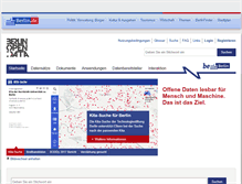 Tablet Screenshot of daten.berlin.de